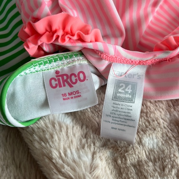 Circo / Carters 18 mo one piece swimsuit set of 2 - Picture 7 of 10